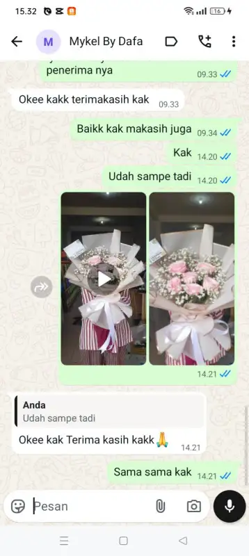 Testimonial Papan buket bunga FLORES TIMUR